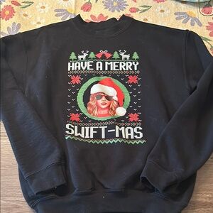 Black Merry Swift-mas Sweatshirt